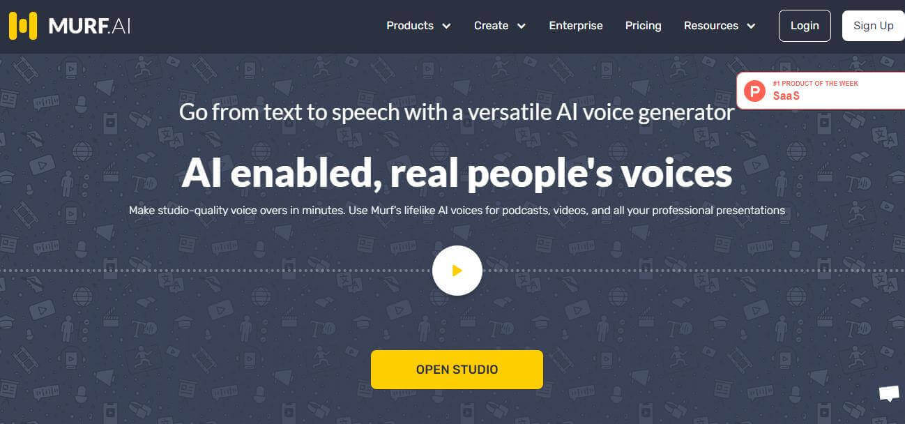 murf.ai president ai voice generator product page