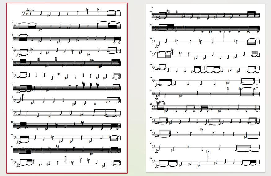 topmediai sheet music sample